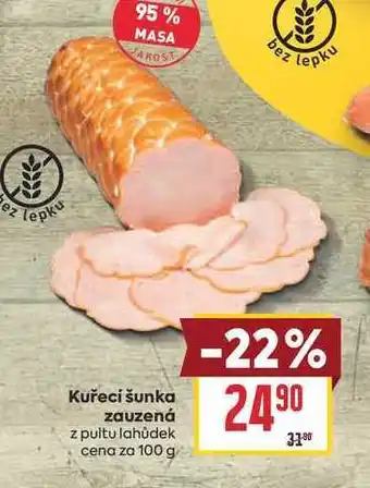 Billa Kuřecí šunka zauzená z pultu lahůdek cena za nabídka