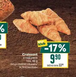 Billa Croissant z naší pece 1ks nabídka