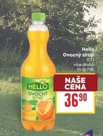 Billa Hello Ovocný sirup nabídka