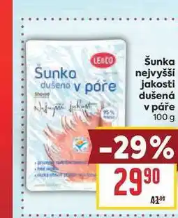 Billa Šunka nejvyšší 95% jakosti dušená v páře nabídka