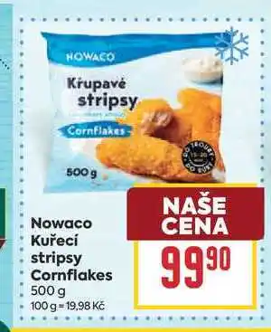 Billa Nowaco Kuřecí stripsy Cornflakes nabídka