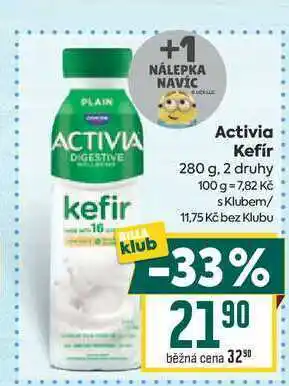 Billa Activia Kefír nabídka
