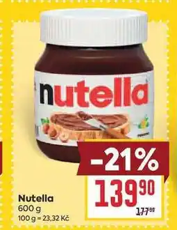 Billa Nutella nabídka