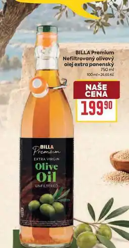 Billa BILLA Premium Nefiltrovaný olivový olej extra panenský nabídka