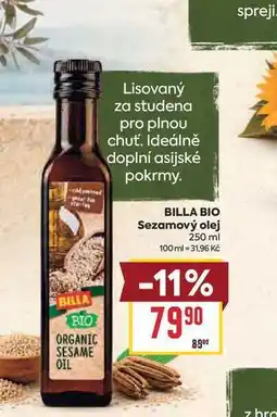 Billa BILLA BIO Sezamový olej nabídka