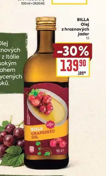 Billa BILLA Olej z hroznových jader nabídka