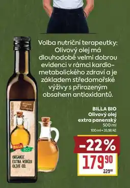 Billa BILLA BIO Olivový olej extra panenský nabídka