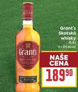 Billa Grant's Skotská whisky nabídka