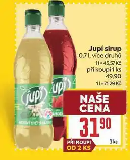 Billa Jupí sirup nabídka