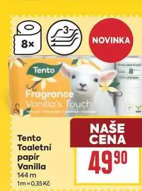 Billa Tento Toaletní papír Vanilla 144 m nabídka