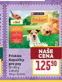 Billa Friskies Kapsičky pro psy 12× nabídka