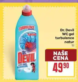 Billa Dr. Devil WC gel turbulence natur nabídka
