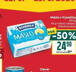 Billa Máslo z Vysočiny nabídka