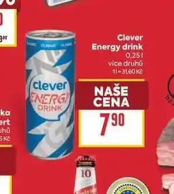 Billa Clever Energy drink nabídka