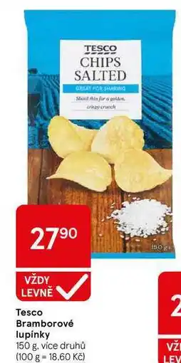 Tesco Tesco Bramborové, 150 g, více druhů nabídka