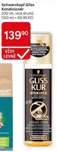 Tesco Schwarzkopf Gliss Kondicionér, 200 ml, více druhů nabídka