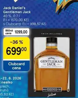 Tesco Jack Daniel's Gentleman Jack 40% nabídka