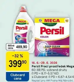Tesco Persil Prací prostředek Mega, 60-88 PD, vybrané druhy nabídka