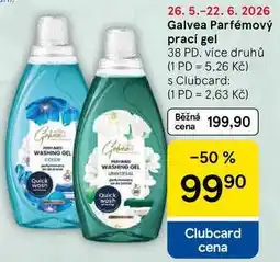 Tesco Galvea Parfémový prací gel, 38 PD, více druhů nabídka