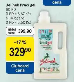 Tesco Jelínek Prací gel, 60 PD nabídka