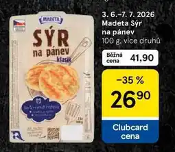 Tesco Madeta Sýr na pánev, 100 g, více druhů nabídka