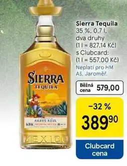 Tesco Sierra Tequila 35 % nabídka