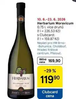 Tesco Herbarium Moravicum, 0.75 I, více druhů nabídka