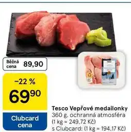 Tesco Tesco Vepřové medailonky nabídka