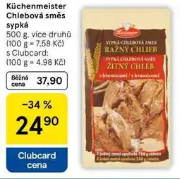 Tesco Küchenmeister Chlebová směs sypká, 500 g, více druhů nabídka