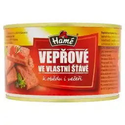 Tesco Hamé Vepřové ve vlastní šťávě 400g nabídka