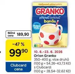 Tesco Orion Granko, 350-400 g, více druhů nabídka
