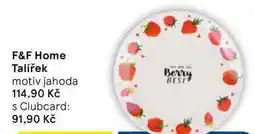 Tesco F&F Home Talířek, motiv jahoda nabídka