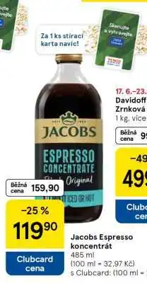 Tesco Jacobs Espresso koncentrát nabídka