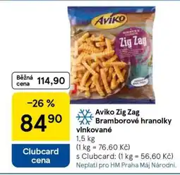Tesco Aviko Zig Zag Bramborové hranolky vlnkované nabídka