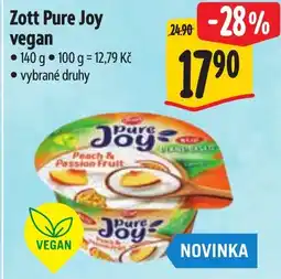 Albert Zott Pure Joy vegan nabídka