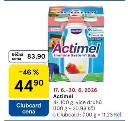 Tesco Actimel nabídka