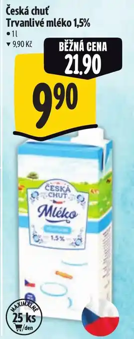 Albert Česká chuť Trvanlivé mléko 1,5% nabídka