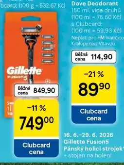Tesco Gillette Fusion5 Pánský holicí strojek + stojan na holení nabídka