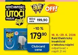 Tesco Raid Elektrický insekticid s tekutou náplní odpařovač + náplň 21 ml nabídka
