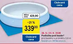 Tesco Podložka pod bazén nabídka