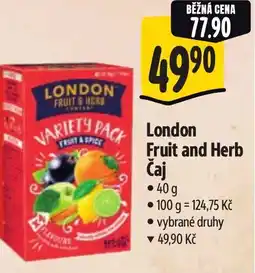Albert London Fruit and Herb Čaj nabídka
