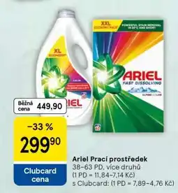 Tesco Ariel prací prostředek nabídka