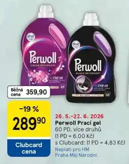 Tesco Perwoll prací gel nabídka