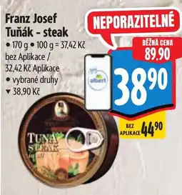 Albert Franz Josef Tuňák - steak nabídka