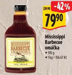 Albert Mississippi Barbecue omáčka nabídka