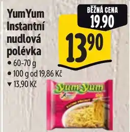 Albert Yum Yum Instantní nudlová polévka nabídka