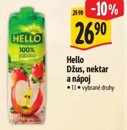 Albert Hello Džus, nektar a nápoj nabídka