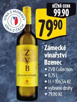 Albert Zámecké vinařství Bzenec nabídka