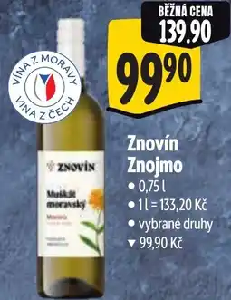Albert Znovín Znojmo nabídka