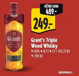 Albert Grant's Triple Wood Whisky nabídka